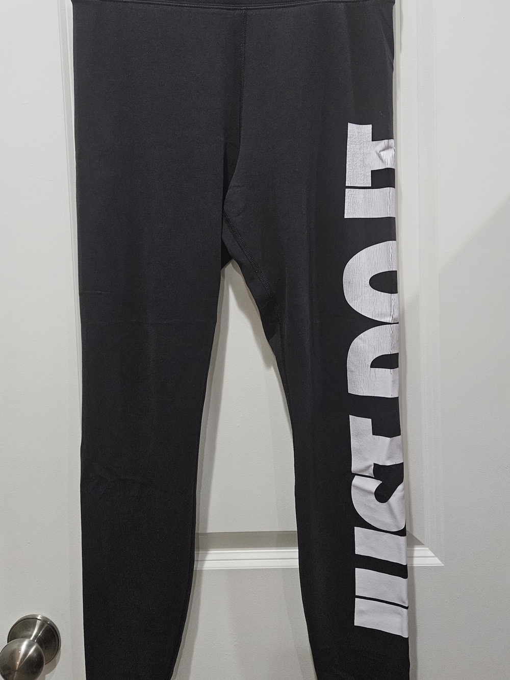 Nike Black Leggings with White Side Logo